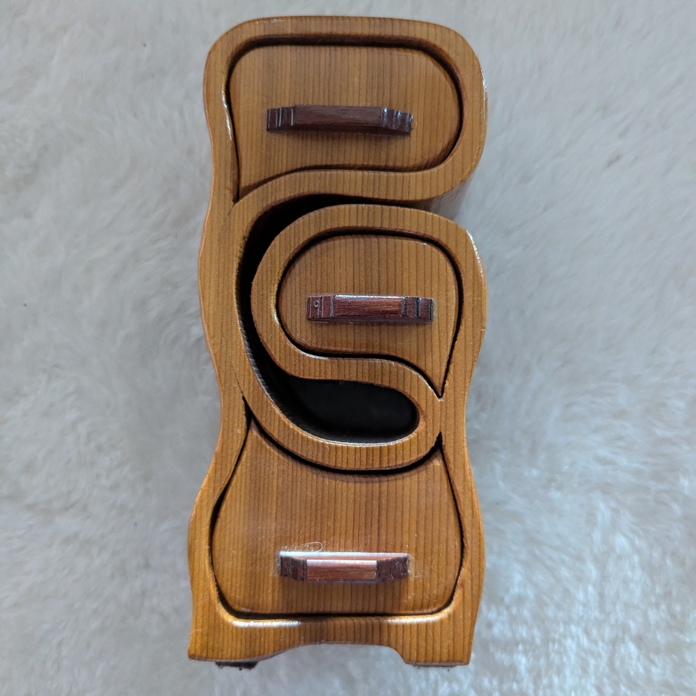 Unique Boho Wooden Jewelry Box